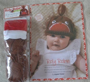 Strickset - Süßes Baby Rotkehlchen Weihnachtsmütze Alter 0-3 Monate Magazin Muster - Bild 1 von 4