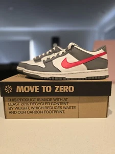 Dunk Low Next Nature Smoke Grey Light Crimson GS 7Y - Brand New - Free Ship π¨ - Picture 1 of 5