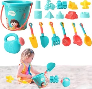 18-Piece Sand Toy Set Outdoor Beach Sand Pit Water Play Set for Boys and Girls - Picture 1 of 12