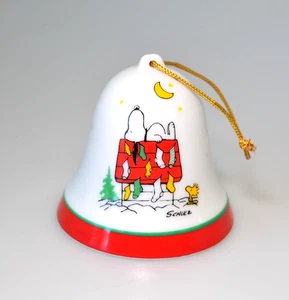 Vintage Peanuts Snoopy 1965 Weihnachtsglocke Ornament Woodstock L - Bild 1 von 7