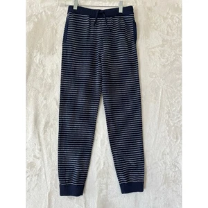 NWT Janie and Jack Navy Stripe Knit PJ Pants 12 Jogger - Picture 1 of 8