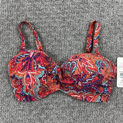 Top de bikini Sunsets para mujer 36E 34F 32G Samba Iconic Twist nuevo con etiquetas sujetador de natación nuevo Foto 1 de 4