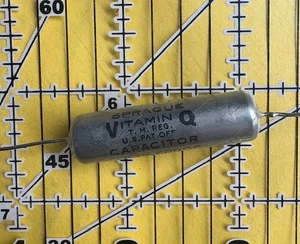 .047uF 600v Sprague Condensatore Pellicola Assiale 196P Vitamina Q Vintage Tono Audio 1pz - Foto 1 di 4