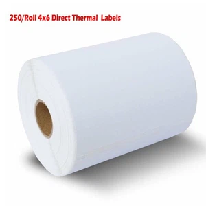 10 Rolls 250/Roll 4x6 Direct Thermal Shipping Mailing Labels - Zebra Eltron - Picture 1 of 5