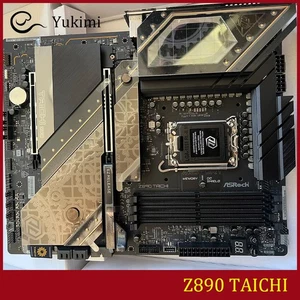 PER ASROCK Z890 TAICHI DDR5*4 256GB LGA 1851 Intel HDMI ATX scheda madre test OK - Foto 1 di 2
