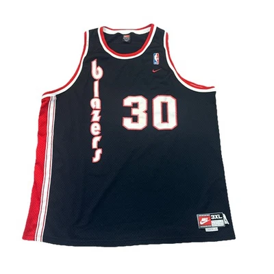 Camiseta deportiva Portland Trail Blazers 3XL Rasheed Wallace para hombre negra Nike vintage  Foto 1 de 4