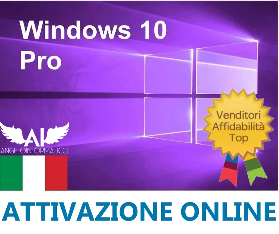 WINDOWS 10 PRO LICENZA ORIGINALE FATTURA ITALIANA E GARANZIA - Immagine 1 di 1
