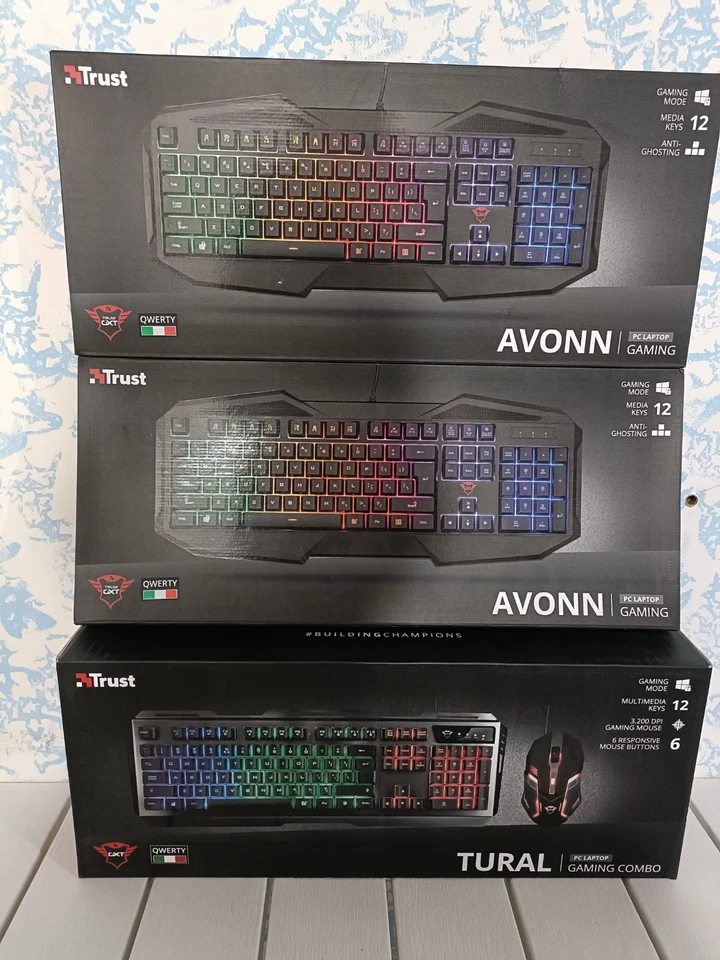 Tastiera gaming TRUST 3 Pezzi - Immagine 1 di 1