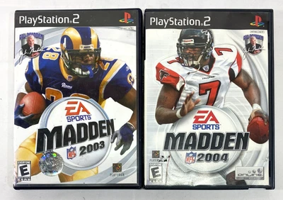 Videojuegos de fútbol americano deportivos Sony Playstation 2 Madden NFL 2003 y 2004 EA Foto 1 de 4