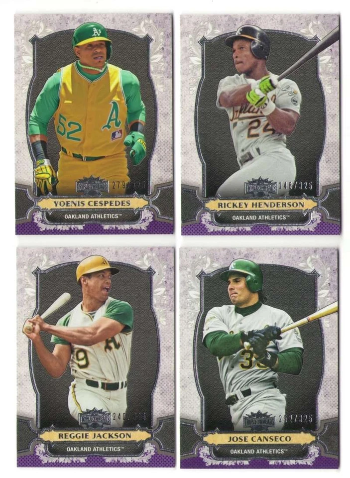 2014 Topps Triple Thread AMETHYST (#/325) - OAKLAND ATHLETICS / A'S Team - Image 1 of 1