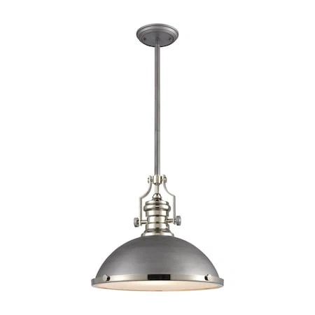 ELK LIGHTING 67236-1 Colgante Chadwick 1 Luz en Zinc Resistente a la Intemperie con Metal y Foto 1 de 4