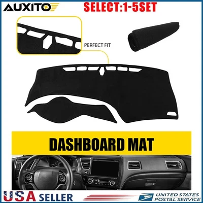 Para Honda Civic 2012 2013 14 15 Dash Cover tapete almofada proteção contra danos causados pelo sol 1-5X - Imagem 1 de 4