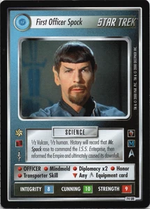 Star Trek CCG First Officer Spock Near-Mint/NM Ultra-Rare – Mirror Mirror 2000 - Picture 1 of 1