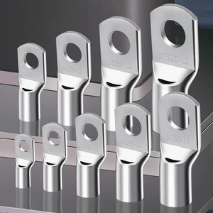 Copper Tube Terminals Crimp Cable Lugs Terminal Battery Welding Ring (All Sizes) - Picture 1 of 29