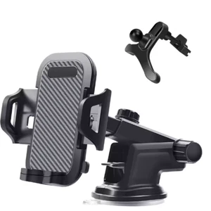 Support Téléphone Portable Universel 3 en 1 pour Voiture - Tableau de Bord, Support Pare-Brise - Photo 1 sur 6