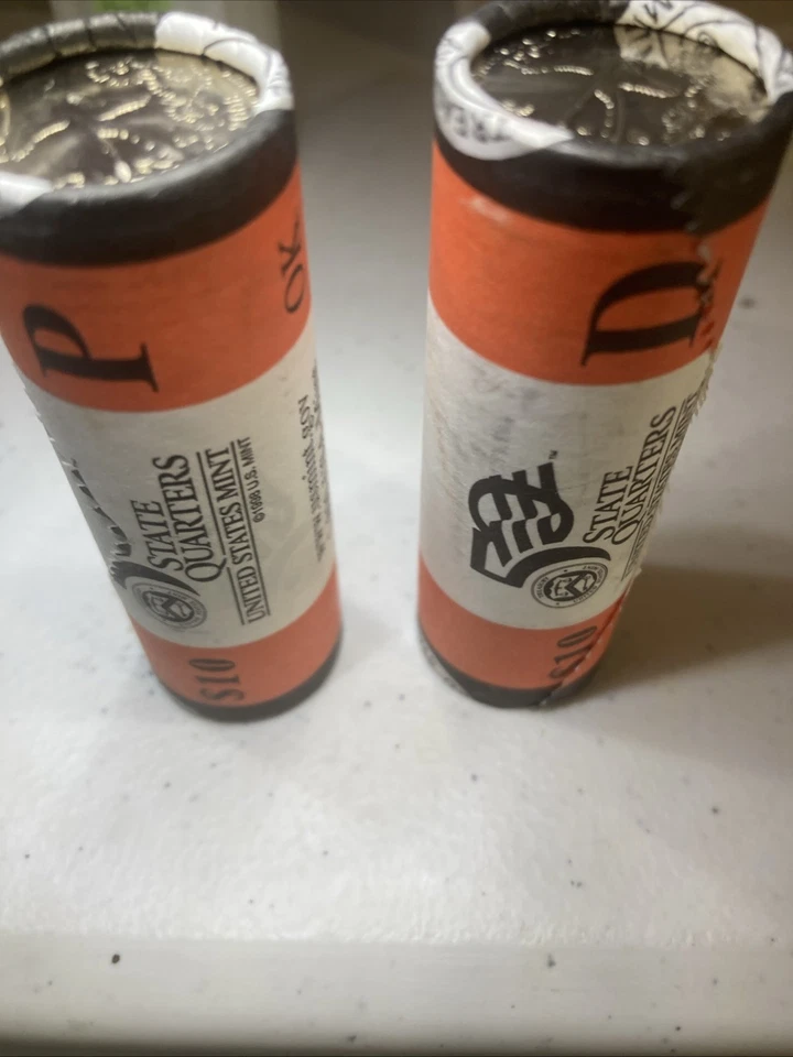 2008 P & D Oklahoma State Quarters US Mint Unopened Rolls! - Image 1 of 1