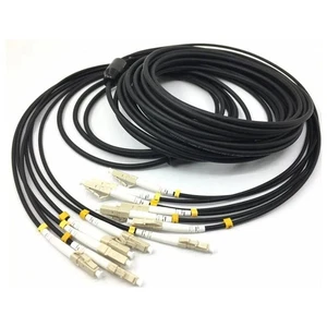 Armored Steel Fiber Optic Cable Outdoor LC/UPC to LC/UPC Multimode 6 cores OM3 - Picture 1 of 6