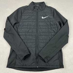 Chaqueta de Correr Nike Para Hombre Mediana Negra Cremallera Swoosh Ligera Puffer AQ4877-010 M - Imagen 1 de 10