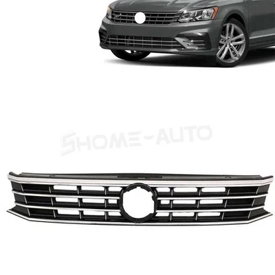 Chromed Grille For 2016-2019 Volkswagen VW Passat Front Bumper Grill VW1200169 Foto 1 de 4