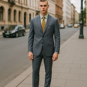 🔥DKNY WOOL SUIT (2 PIECES) 44R,37/31,EUC - Picture 1 of 18