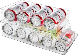 Organizador automático de latas enrollables de 2 capas dispensador de refrigerador para refrescos y cerveza fáciles - Imagen 1 de 5