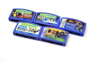 3 Leapster LeapFrog Star Wars (Jedi Reading & Math) Batman - Wolverine Games - Picture 1 of 3