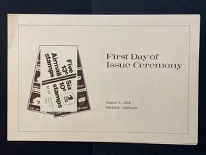 1974 Jefferson Memorial Booklet Pane 6, 10c First Day Ceremony Program Sc# 1510d - Picture 1 of 4