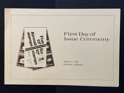 1974 Jefferson Memorial Booklet Pane 6, 10c First Day Ceremony Program Sc# 1510d - Image 1 of 4