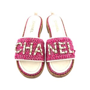 Sandalias Chanel Rosa talla 38 EU de en Cuero - 22525119