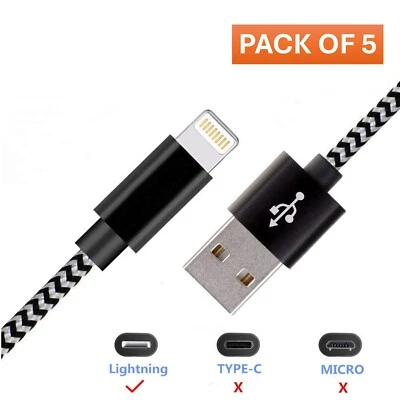 USB cable for Apple iPhone 6 7 8 X XS 11 12 13 14 PRO Max 12PRO 11PRO XR X - Image 1 of 3