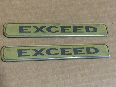 Emblema de decalque Mitsubishi shogun MK2 Pajero emblema asa dianteira EXCEDER esquerda direita - Imagem 1 de 4