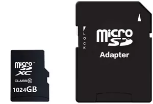 Nuova scheda micro SD SDHC SDXC Pro Plus 1 TB scheda di memoria alta velocità TF classe 10 UK - Foto 1 di 9