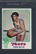 1973/74 Topps #091 Fred Boyd 76ers EX/MT *998