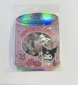 Sanrio Kuromi Mini Clear Stickers, 25 pcs Bakery Series, Decal Flakes US SELLER - Picture 1 of 4