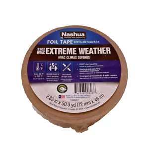 Nashua Tape 2.83 in. x 50 yd 330X Extreme Weather HVAC Foil Duct Tape NEW SEALED - Picture 1 of 3