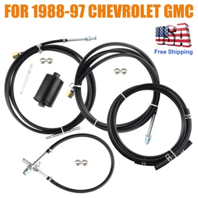 Kit de líneas de combustible de nailon tanque a motor para camionetas Chevrolet GMC 1988-1997 C/K GAS ※ Foto 1 de 4