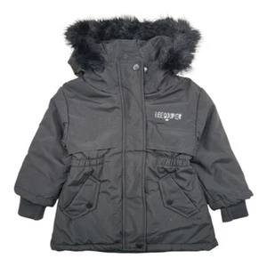 Girl's Parka. Lee Cooper No. 2. Black Color. 4-14 Years - Picture 1 of 6