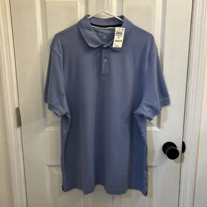 NWT Club RoomMen's Soft Touch Interlock Polo Size XL Blue - Picture 1 of 15
