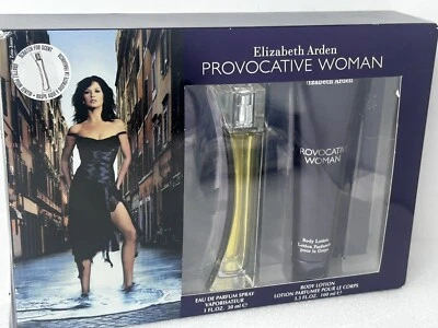 Elizabeth Arden Provocative Woman 1.0 OZ EDP SPRAY + JUEGO DE LOCIÓN CORPORAL 3.3  Foto 1 de 4