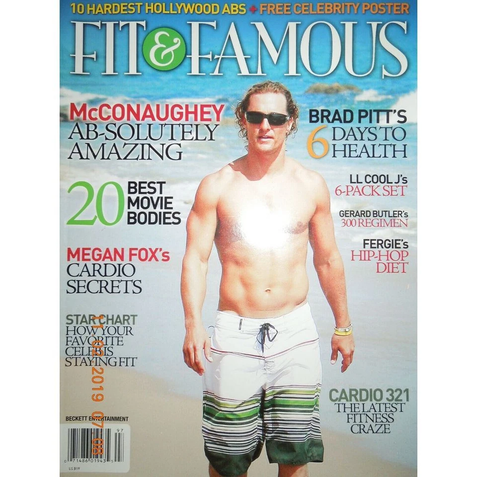 FIT & FAMOUS +poster McCONAUGHEY pitt FERGIE megan fox BUTER gwen BIEL alba Foto 1 de 1