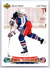 1991-92 Upper Deck Czech World Junior Tournament ! Ryan Sittler USA #82