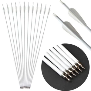 30" Archery Carbon Arrows SP500 Vanes Tips Compound Recurve Bow Target Hunting - Picture 1 of 14