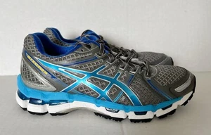 ASICS Gel-Kayano 19 Women's Size 7.5 (2A) Running Shoes Gray Blue Teal - Picture 1 of 7