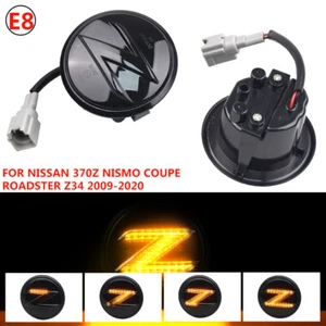 For 09-20 Nissan 370Z Nismo NEW Dynamic Sequential Smoke LED Side Marker Light - Foto 1 di 6