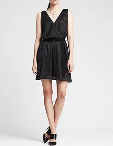 Nuevo con etiquetas Vestido Banana Republic Nuevo $150 Mujer Brillo Doble Vee Talla 2P,2,6P,6,8,10,12 - Imagen 1 de 3