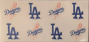 MLB Los Angeles LA Dodgers Temporary Tattoo Set - 8 Piece Peel & Stick - Picture 1 of 2