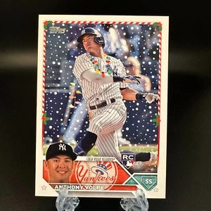Collar 2023 Topps Holiday Anthony Volpe Luces Raro SP Variación RC Yankees - Imagen 1 de 2