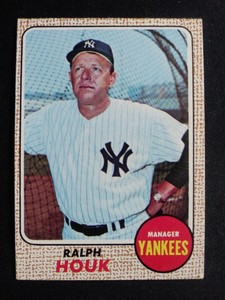 1968 Topps Baseball Card # 47 Ralph Houk - New York Yankees