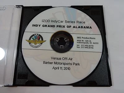 2010 IZOD IndyCar Indy Grand Prix of Alabama Full Race DVD IMS Productions Pensk - Image 1 of 2