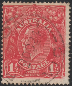 Australia 1924 SC# 65 - King George V - Used Lot # 014 - Picture 1 of 2